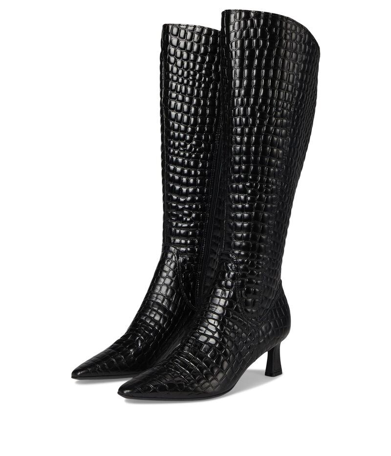 ナチュライザー レディース シューズ ブーツ・レインブーツ Naturalizer Deesha Wide Calf Boot Black Leather ブラック
