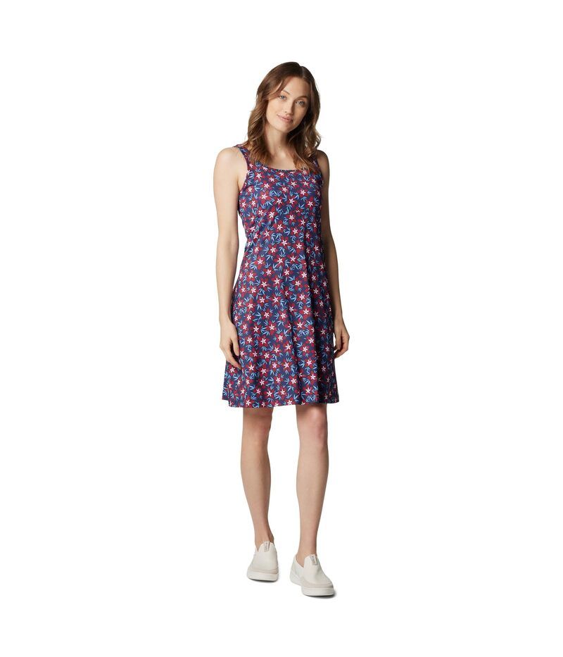 コロンビア レディース トップス ワンピース Columbia Freezer III Dress Nocturnal Hibiscustripe