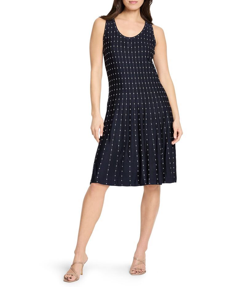 ニックプラスゾーイ レディース トップス ワンピース NICZOE Falling Dotwirl Dress Indigo Multi インディゴ
