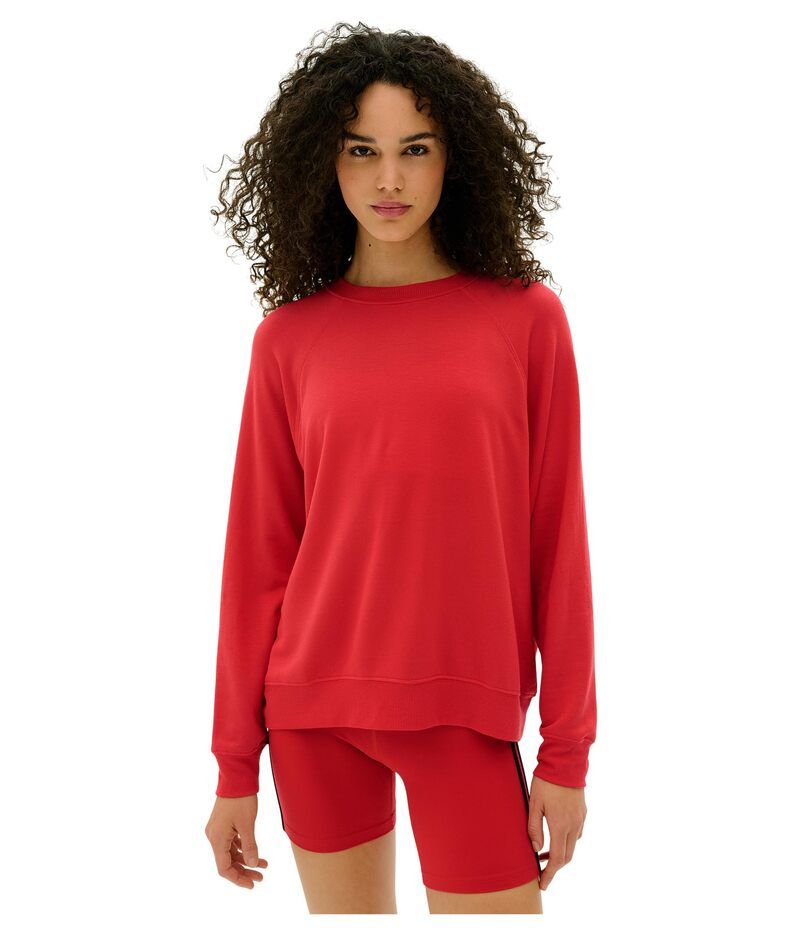 スピリッツフィフティファイブ レディース アウター パーカー・スウェット シャツ フリース Splits59 Andie Oversized Fleece Sweatshirt Pirate Red レッド