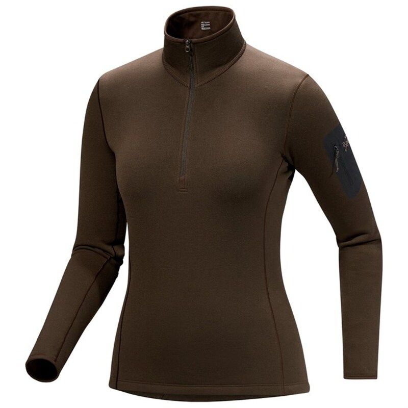 アークテリクス レディース トップス シャツ Arcteryx Kyanite Baselayer Zip Neck Top Womens Carob