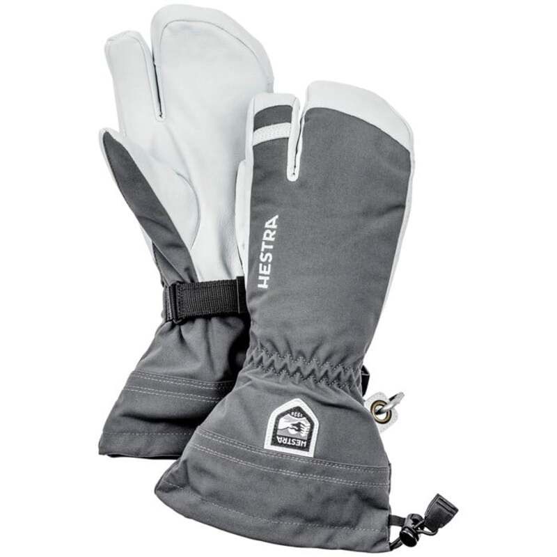 ヘストラ メンズ アクセサリー 手袋 レザー Hestra Army Leather Heli Ski 3Finger Mittens Grey グレー