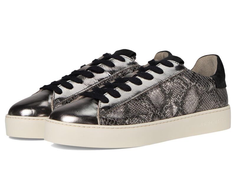 オールセインツ レディース シューズ スニーカー AllSaints Shana Met Sneakers SilverBlack ブラック