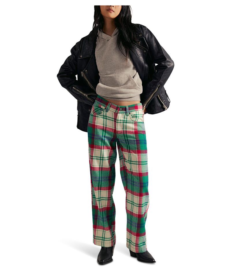 フリーピープル レディース ボトムス カジュアルパンツ Free People Cheers Pant Green Combo グリーン