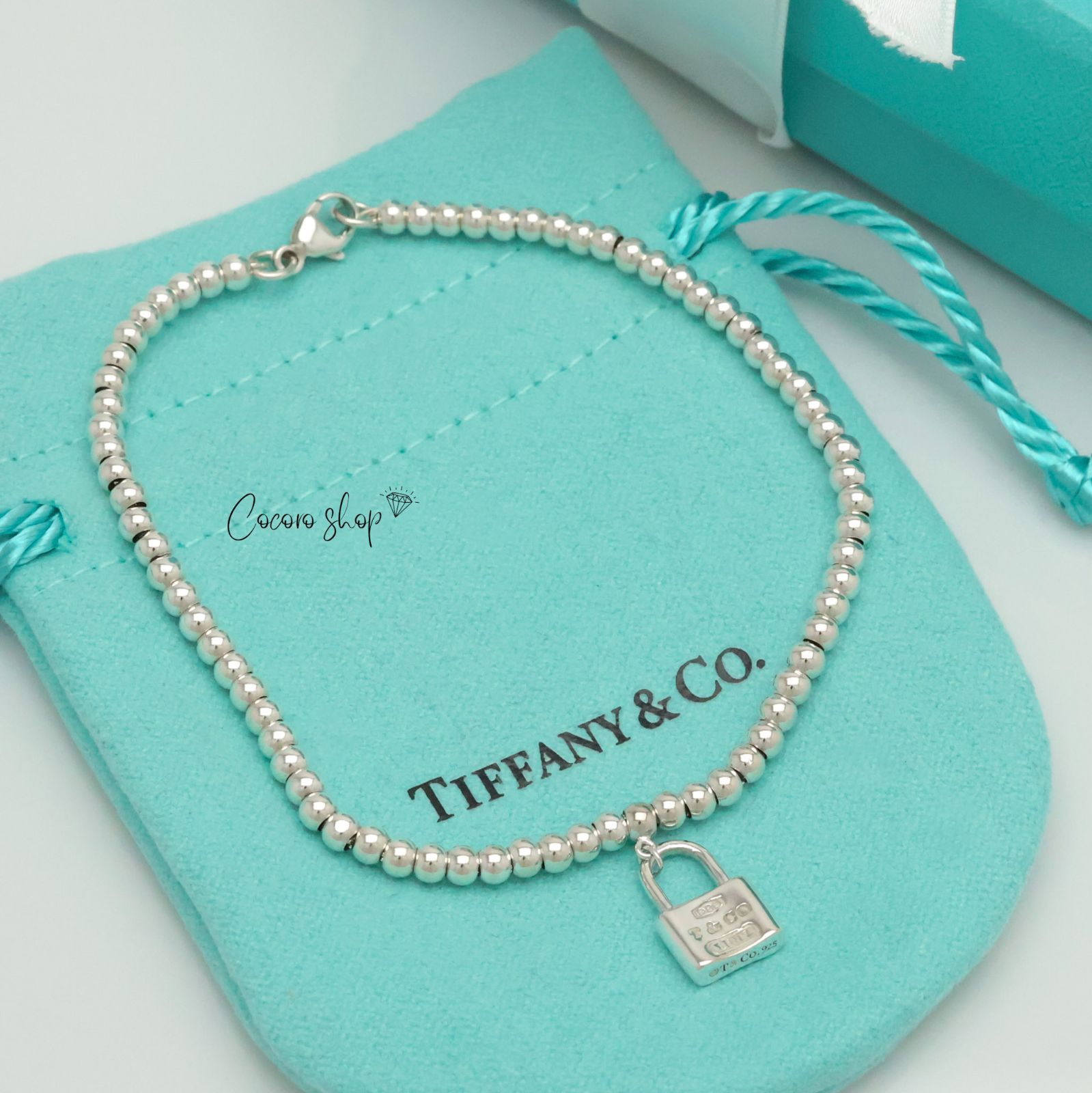 美品】ティファニー TIFFANY&Co. 1837 カデナ ロック ビーズ 
