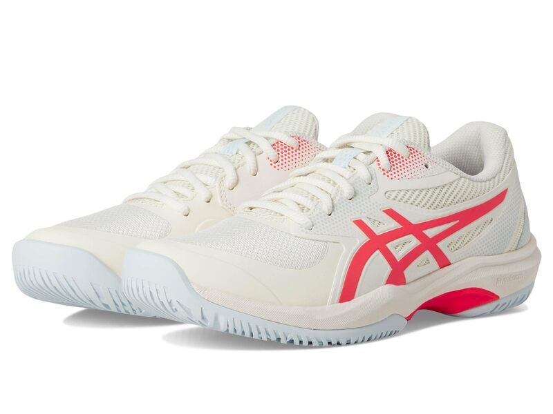 アシックス レディース シューズ スニーカー ASICS Game FF Pickleball CreamFlash Red クリーム