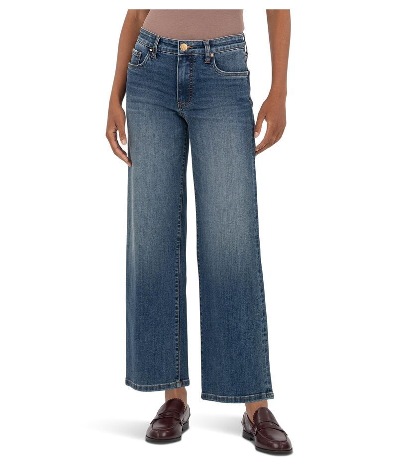 カットフロムザクロス レディース ボトムス デニムパンツ ワイドレッグ KUT from the Kloth Charlotte Highrisefab Ab Wide Leg Historical