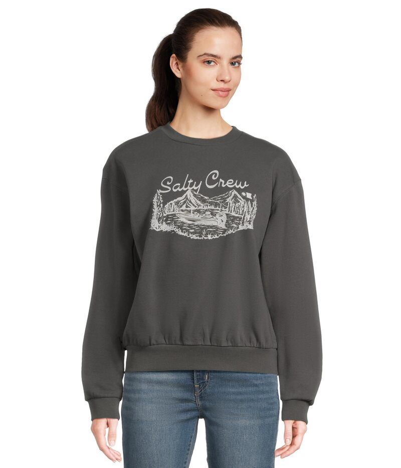 ソルティークルー レディース アウター パーカー・スウェット Camp Salty Crew Charcoal チャコール