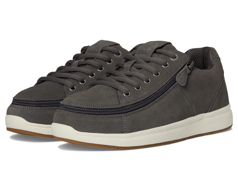 ビリーフットウェア メンズ シューズ スニーカー プラスサイズ BILLY Footwear Comfort Plush Charcoal Suede チャコール