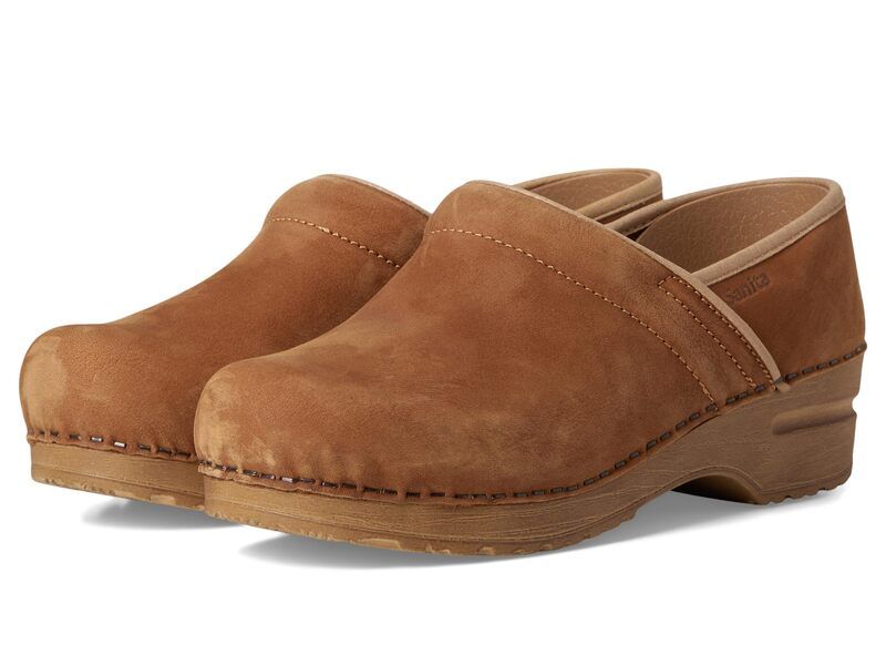 サニータ レディース シューズ サンダル Sanita Professional Oiled Nubuck Cognac 1