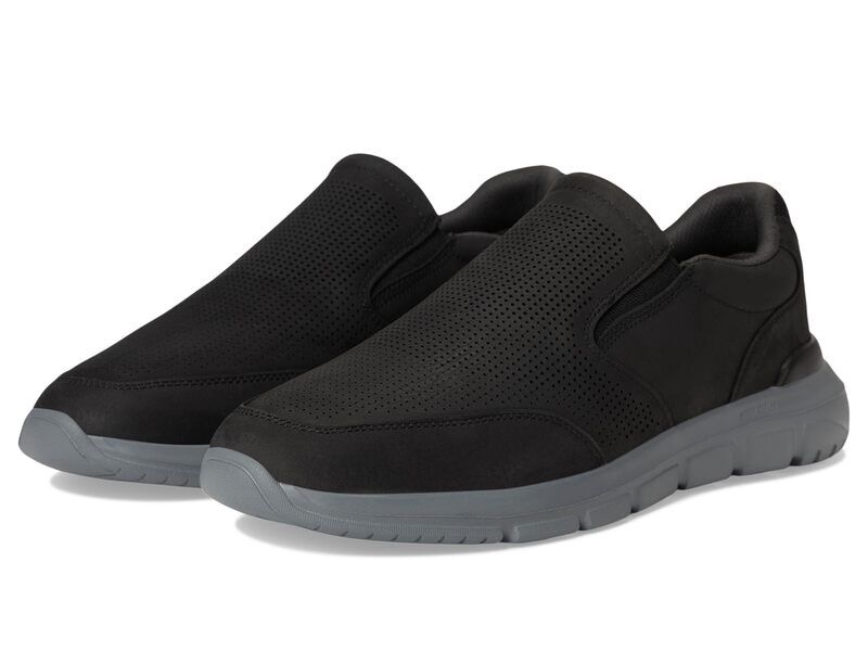 ロックポート メンズ シューズ スニーカー Rockport Jaimin Black Leather ブラック