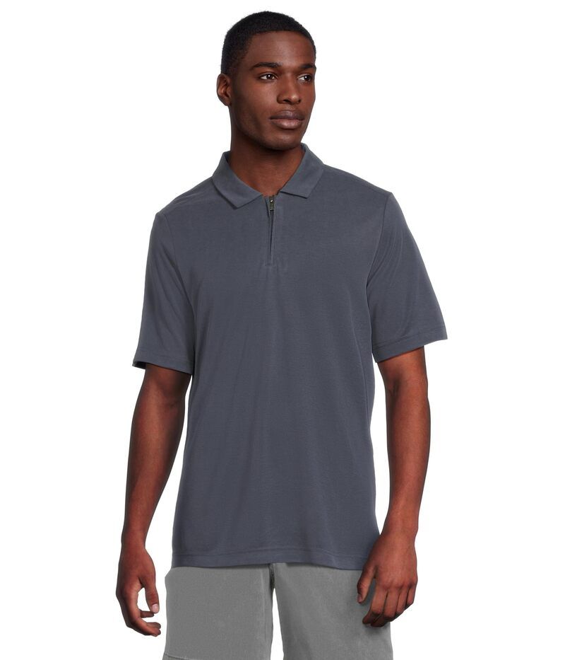 ジョンストンアンドマーフィー メンズ トップス シャツ ヴィンテージ Johnston Murphy Vintage Birdseye Zipolo Navy ネイビー