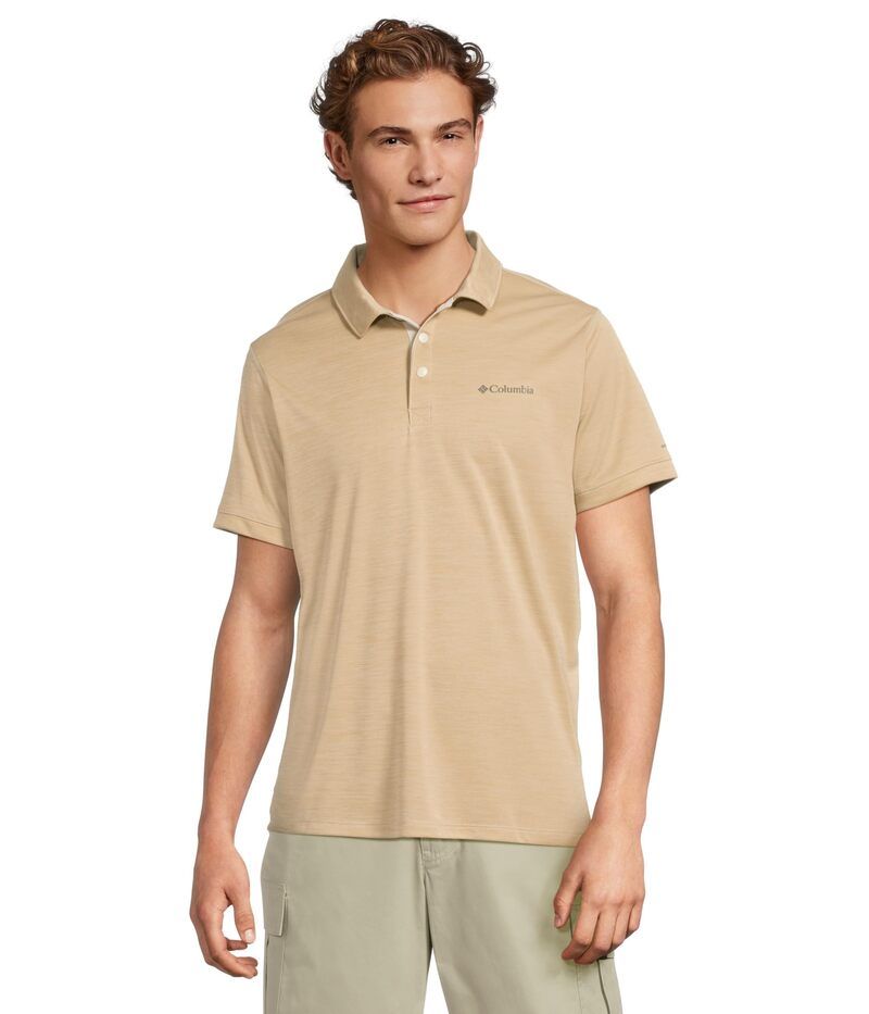 コロンビア メンズ トップス シャツ ポロシャツ ニット Columbia Sage Peak Knit Polo Dark Stone Heat ストーン