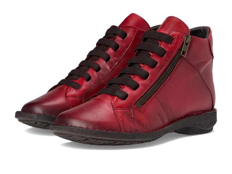 ミズムーズ レディース シューズ ブーツ・レインブーツ Miz Mooz Preslee Red Antique レッド