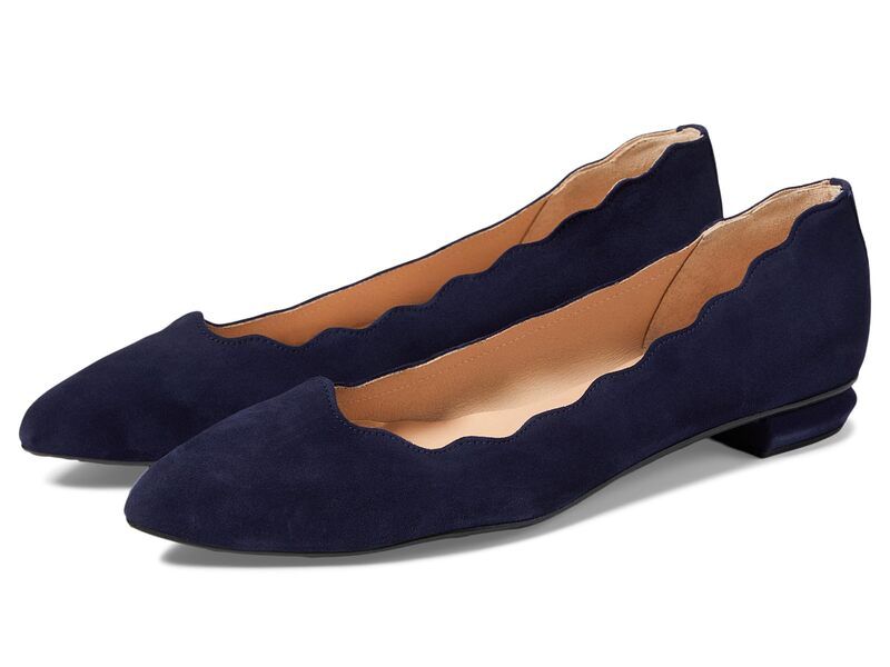 フレンチソール レディース シューズ サンダル French Sole Tequila Navy Suede ネイビー