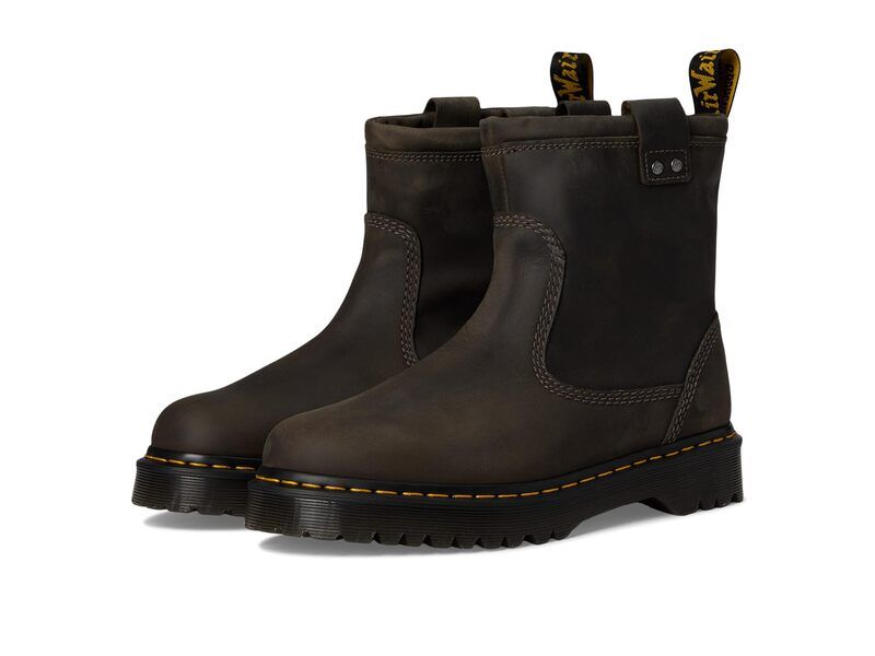 ドクターマーチン メンズ シューズ ブーツ・レインブーツ レザー Dr Martens Anistone Lo Leather Boots Charcoal Grey チャコール