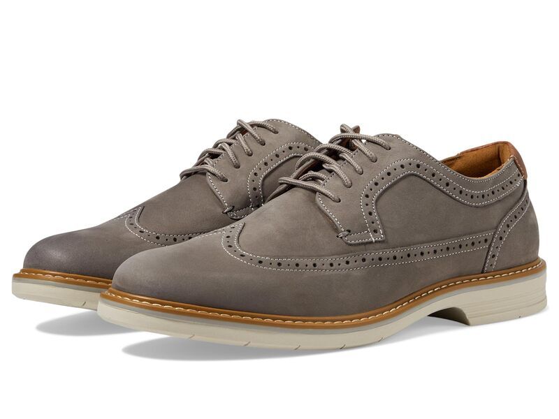 フローシャイム メンズ シューズ オックスフォード ウィングチップ Florsheim Norwalk Wingtip Oxford Gray Nubuck グレー
