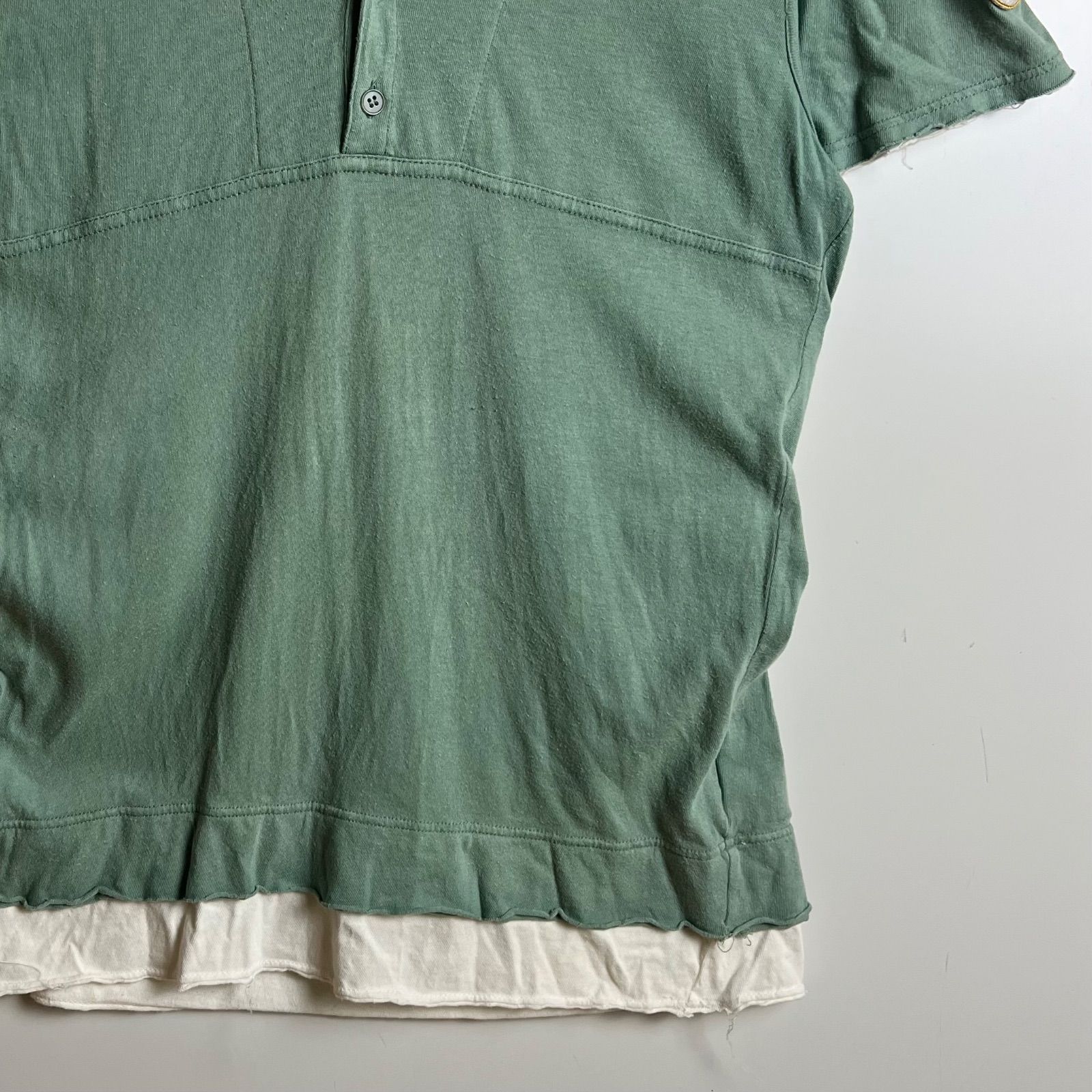 DOLCE&GABBANA D&G 00s y2k archive layer polo shirts 46 M ドルチェ