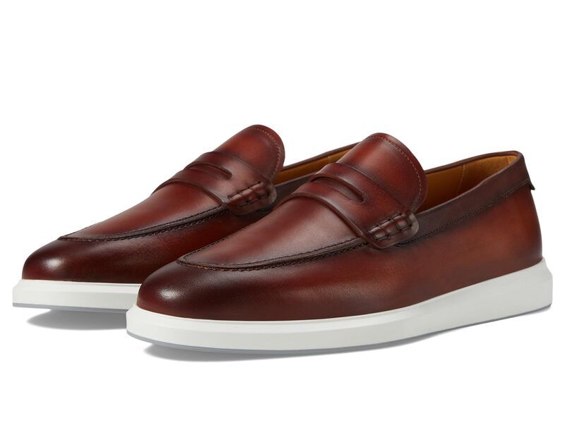 マグナーニ メンズ シューズ スリッポン・ローファー Magnanni Orion Penny Cognac