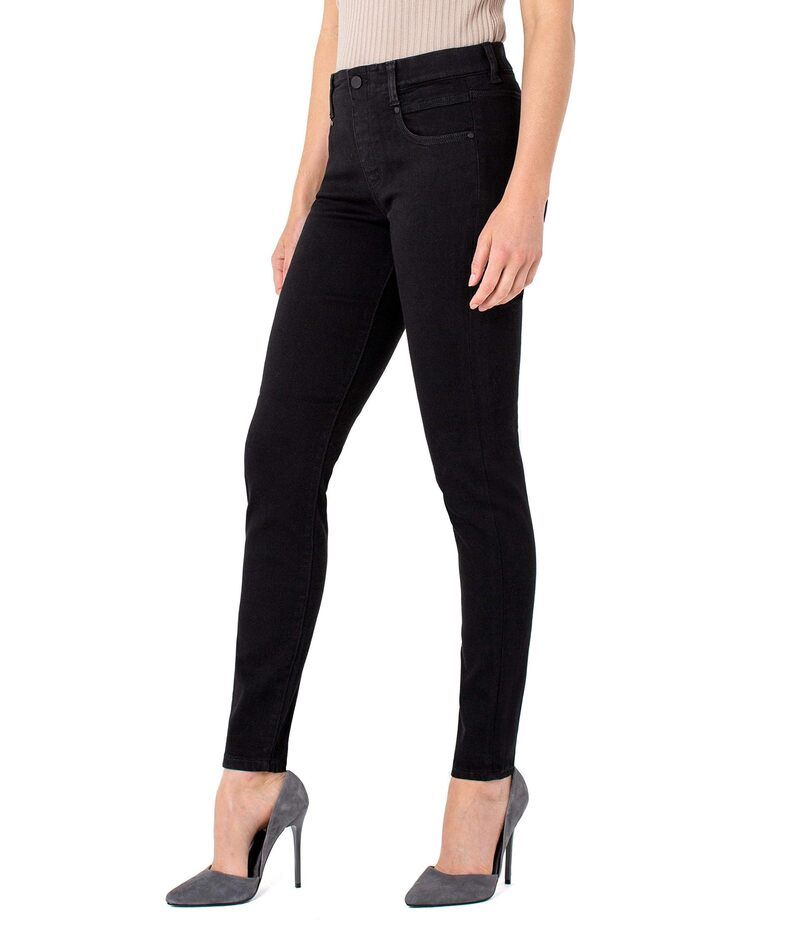 リバプール レディース ボトムス デニムパンツ ジーンズ Liverpool Gia Glider PullOn Skinny Eco Jeans Rinse Black Rinse ブラック