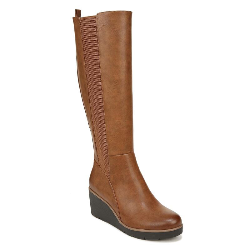 ナチュライザー レディース シューズ ブーツ・レインブーツ SOUL Naturalizer Adrian Wide Calf Toffee Brown Sy ブラウン