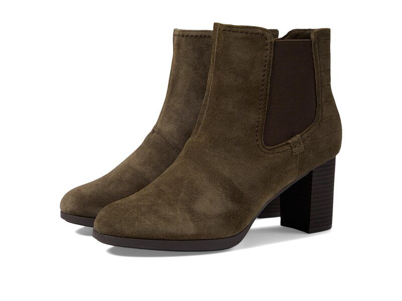 クラークス レディース シューズ ブーツ・レインブーツ Clarks Bayla Rose Slate Suede スレート