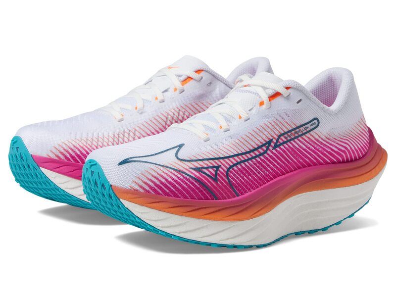 ミズノ レディース シューズ スニーカー Mizuno Wave Rebellion Pro WhiteSilver ホワイト