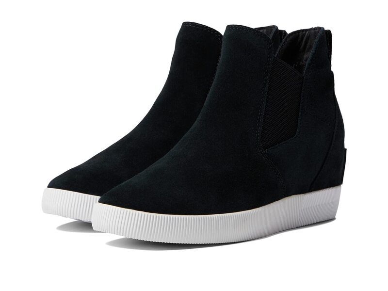 ソレル レディース シューズ ブーツ・レインブーツ SOREL Out N About SlipOn Wedge II BlackWhite ホワイト