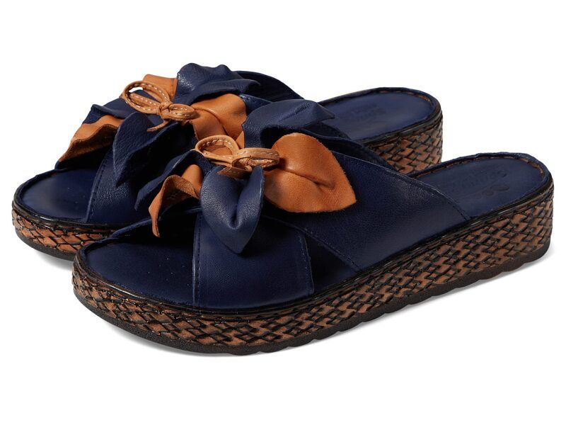スプリングステップ レディース シューズ サンダル Spring Step Hilary Navy ネイビー