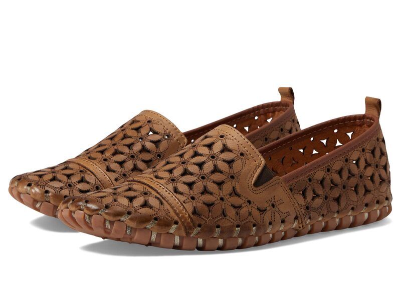 スプリングステップ レディース シューズ スリッポン・ローファー Spring Step Flowerflow Light Brown ブラウン