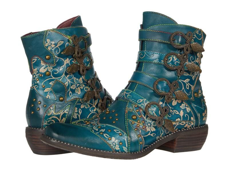 スプリングステップ レディース シューズ ブーツ・レインブーツ LArtiste by Spring Step Rodeha Teal ティール