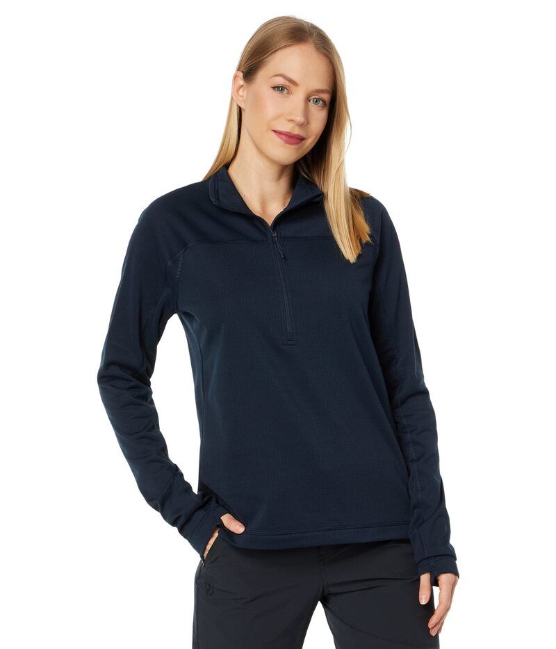 フェールラーベン レディース アウター コート フリース Fjallraven Abisko Lite Fleece 12 Zip Dark Navy ネイビー