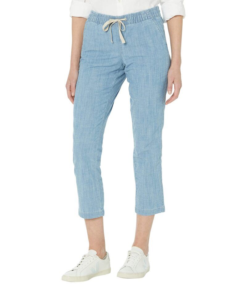 エルエルビーン レディース ボトムス カジュアルパンツ アンクル LLBean Lakewashed Chino PullOn Chambray Pants Ankle Chambray