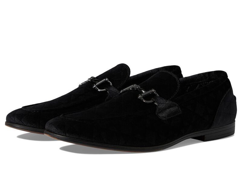 スティーブ マデン メンズ シューズ スリッポン・ローファー Steve Madden Linc Black Velvet ブラック