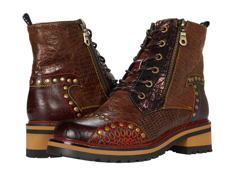 スプリングステップ レディース シューズ ブーツ・レインブーツ LArtiste by Spring Step Rugup Brown Multi ブラウン