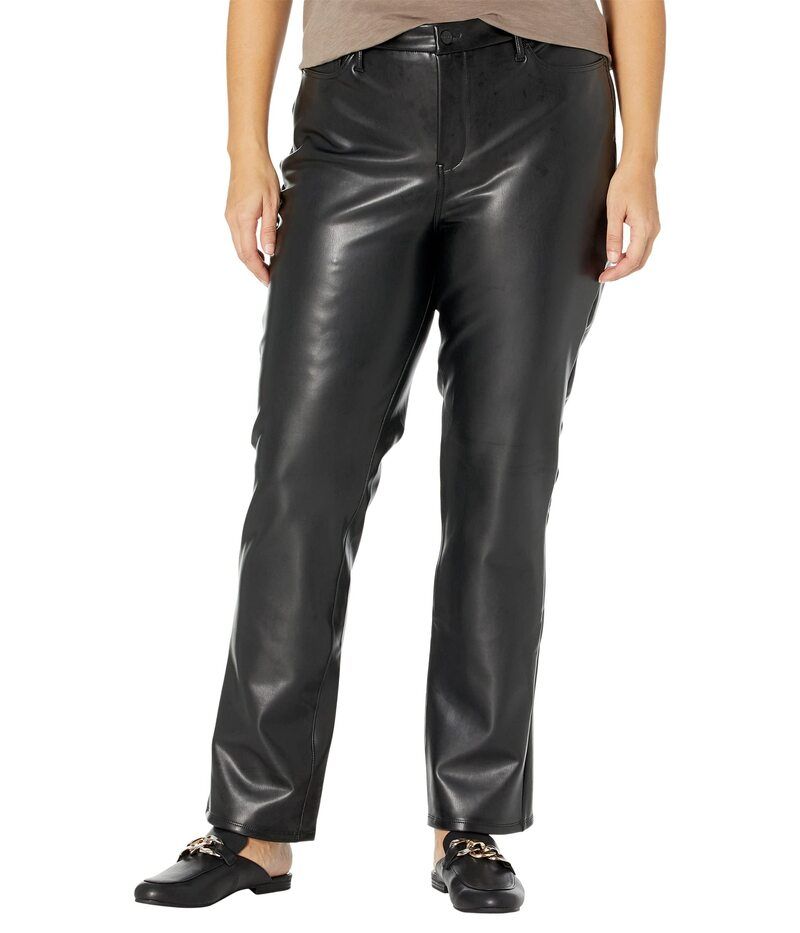 エヌワイディージェイ レディース ボトムス デニムパンツ プラスサイズ ジーンズ NYDJ Plusize Marilyn Straight Jeans Black ブラック
