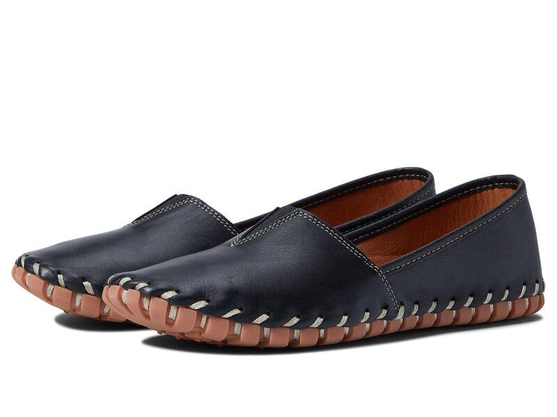 スプリングステップ レディース シューズ スリッポン・ローファー Spring Step Kathaleta Black Leather ブラック