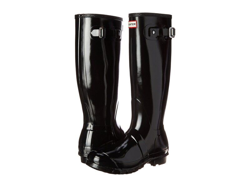 ハンター レディース シューズ ブーツ・レインブーツ トール Hunter Original Tall Gloss Rain Boots Black Gloss ブラック