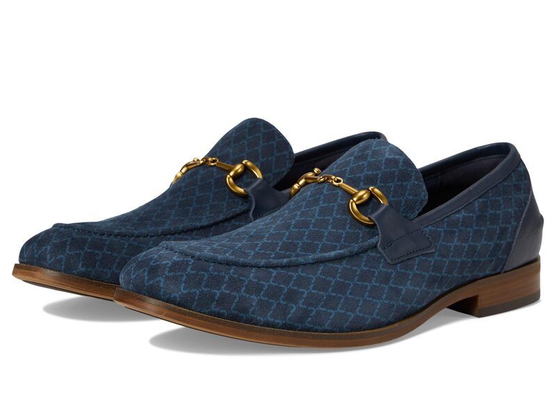 ステイシーアダムス メンズ シューズ オックスフォード Stacy Adams Brinkley Moc Toe SlipOnavy ネイビー