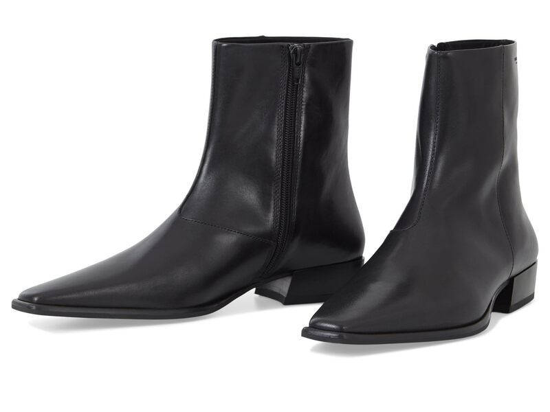 ヴァガボンド レディース シューズ ブーツ・レインブーツ レザー Vagabond Shoemakers Nella Leather Bootie Black ブラック