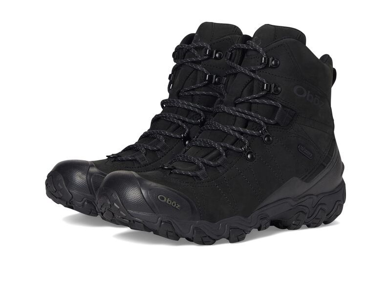 オボズ メンズ シューズ ブーツ・レインブーツ Oboz Bridger Insulated Waterproof 8 Black Sea ブラック