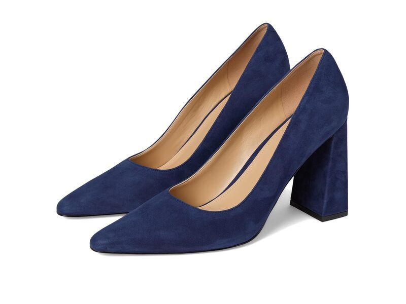 マーク・フィッシャー レディース シューズ ヒール Marc Fisher LTD Minny Dark Blue Suede ブルー