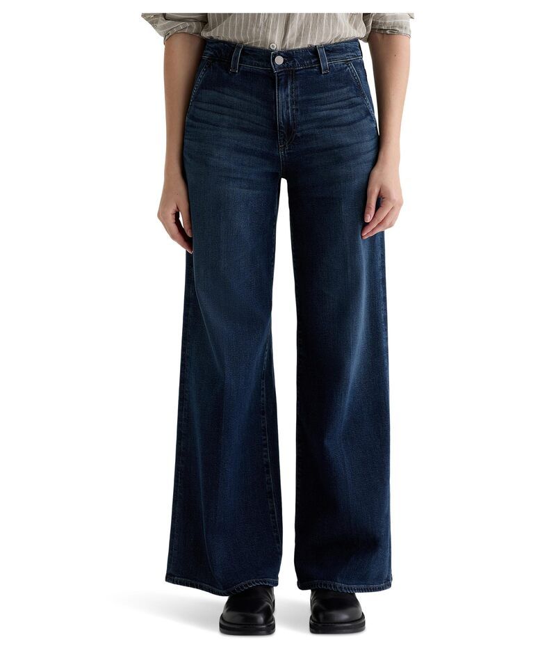 エージージーンズ レディース ボトムス デニムパンツ ワイドレッグ AG Jeanstella Mid Rise Wide Leg Palazzo Jean In Poise