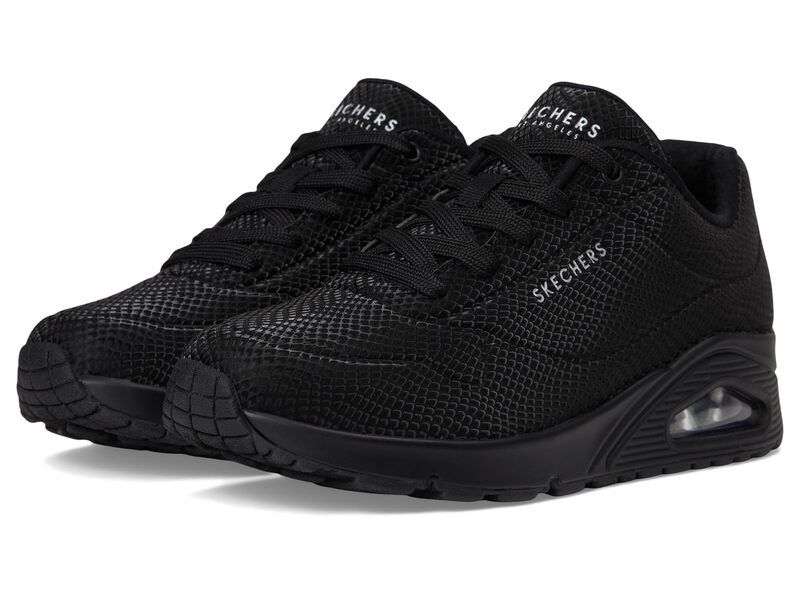 スケッチャーズ レディース シューズ スニーカー SKECHERS Uno Shiny Scale BlackBlack ブラック