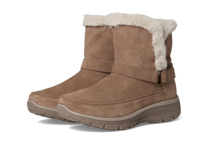 スケッチャーズ レディース シューズ ブーツ・レインブーツ SKECHERS Easy Going Dreamers Luxe Vibe Hands Free Slipins Dark Taupe トープ