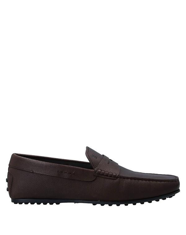 トッズ メンズ シューズ スリッポン・ローファー TODS モカシン Dark Brown ブラウン