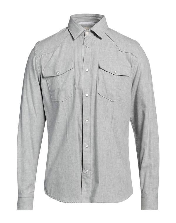 アティピコ メンズ トップス シャツ ATPCO 無地シャツ Gray グレー