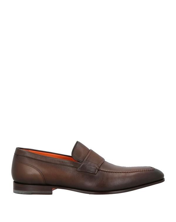 サントーニ メンズ シューズ スリッポン・ローファー SANTONI モカシン Dark Brown ブラウン