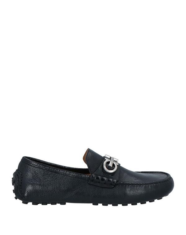 フェラガモ メンズ シューズ スリッポン・ローファー FERRAGAMO モカシン Black ブラック