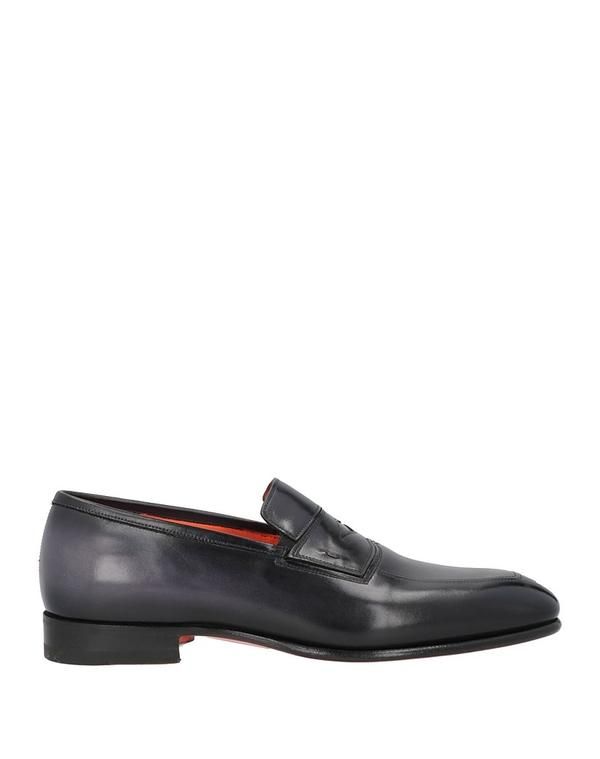 サントーニ メンズ シューズ スリッポン・ローファー SANTONI モカシン Black ブラック